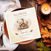 Our Little Cub Fall Teddy Bear Baby Shower