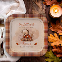 Our Little Cub Fall Teddy Bear Baby Shower