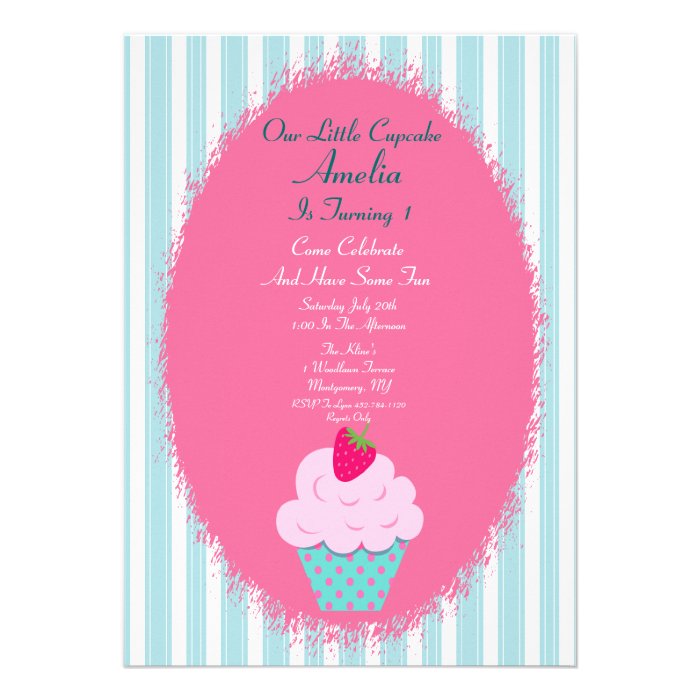 Our Little Cupcake Invitation