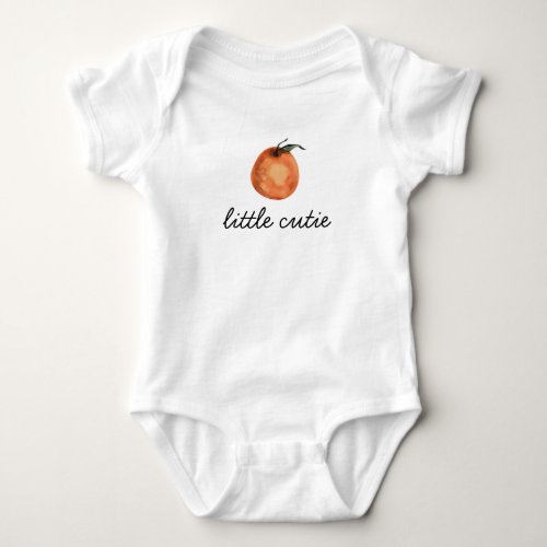 Our Little Cutie Citrus Clementine Baby Bib Baby Bodysuit