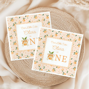 Our Little Cutie Is One First Birthday Napkins