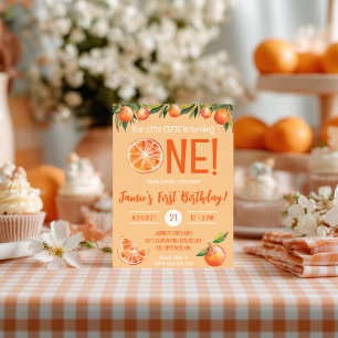 Our Little CUTIE is Turning ONE! First Birthday Invitation