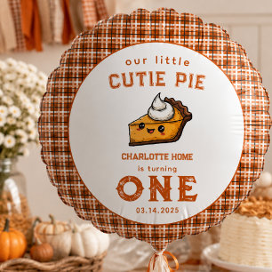 Our Little Cutie Pi Day 1st Birthday Balloon