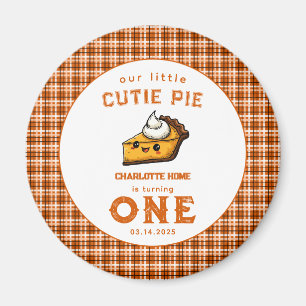 Our Little Cutie Pi Day 1st Birthday Magnet
