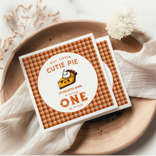 Our Little Cutie Pi Day 1st Birthday Napkins