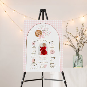 Our Little Cutie Pie Is Turning One Milestone Foam Board