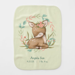 Our Little Dear Fawn Baby Burp Cloth