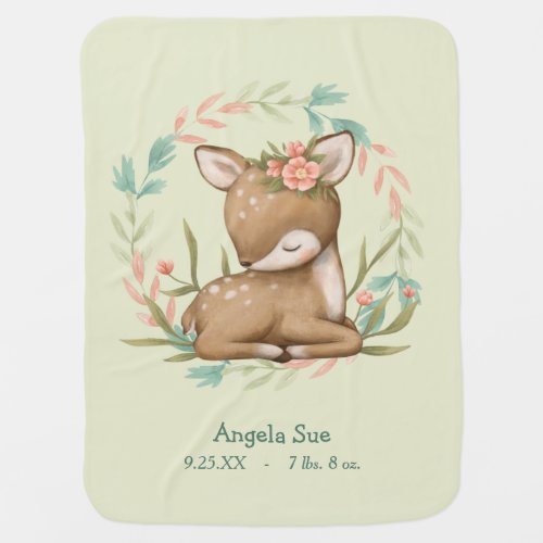 Our Little Dear Fawn Baby Nursery Baby Blanket