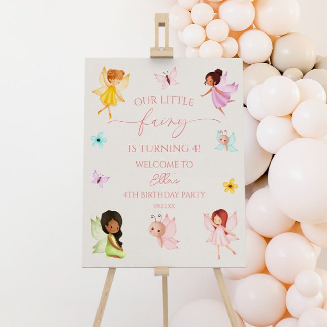 Our Little Fairy Birthday Party Welcome Sign (Creator Uploaded)