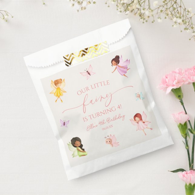 Our Little Fairy Enchanted Fairies Birthday Party Favor Bag (Sealed)