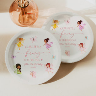 Our Little Fairy Enchanted Fairies Birthday Party Paper Plates