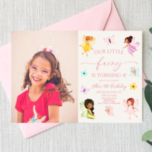 Our Little Fairy Enchanted Garden Birthday Party Invitation