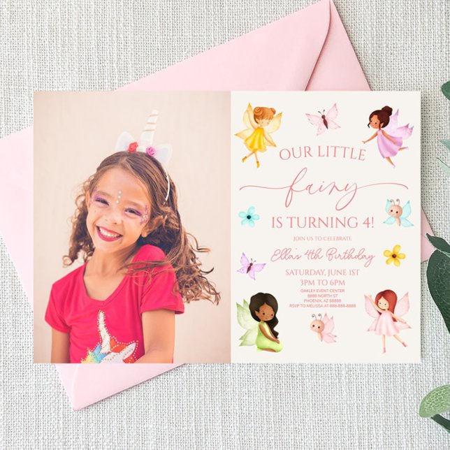 Our Little Fairy Enchanted Garden Birthday Party Invitation (Creator Uploaded)