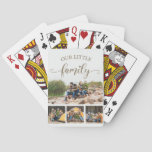 Our Little Family 4 Photo Collage Poker Cards