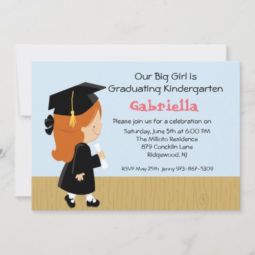 Our Little Girls  Graduation Invitation