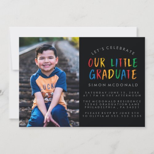 OUR LITTLE GRADUATE | GRADUATION PARTY INVITATION