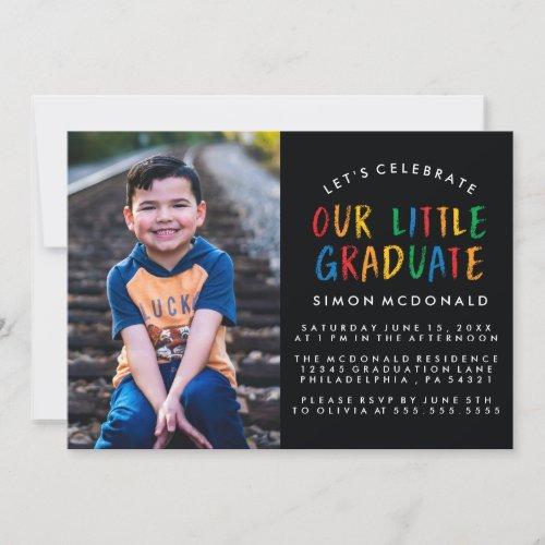 OUR LITTLE GRADUATE | GRADUATION PARTY INVITATION