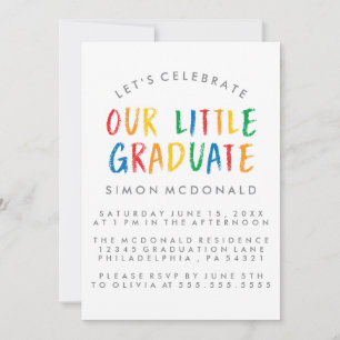 OUR LITTLE GRADUATE   GRADUATION PARTY INVITATION