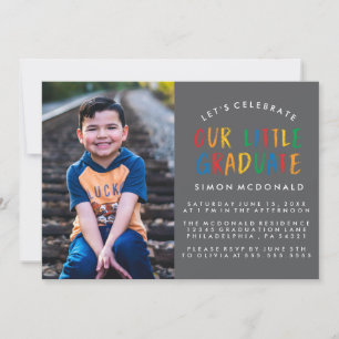 OUR LITTLE GRADUATE   GRADUATION PARTY INVITATION