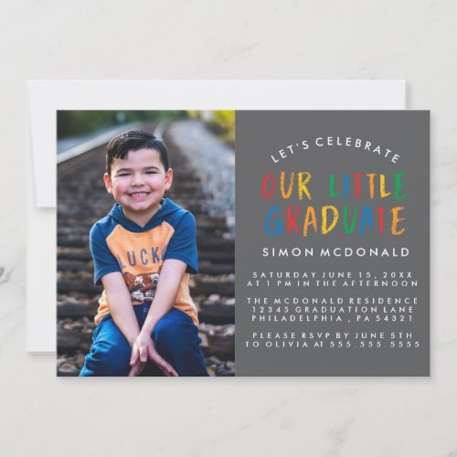 OUR LITTLE GRADUATE | GRADUATION PARTY INVITATION