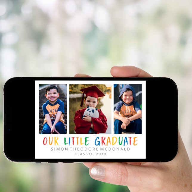 OUR LITTLE GRADUATE PHOTO COLLAGE ANNOUNCEMENT (Front Digital)