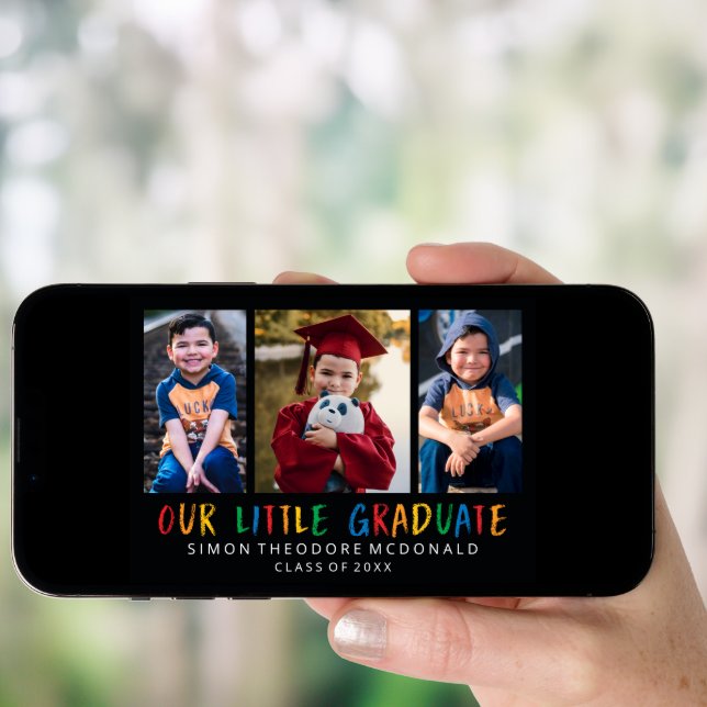 OUR LITTLE GRADUATE PHOTO COLLAGE ANNOUNCEMENT (Front Digital)