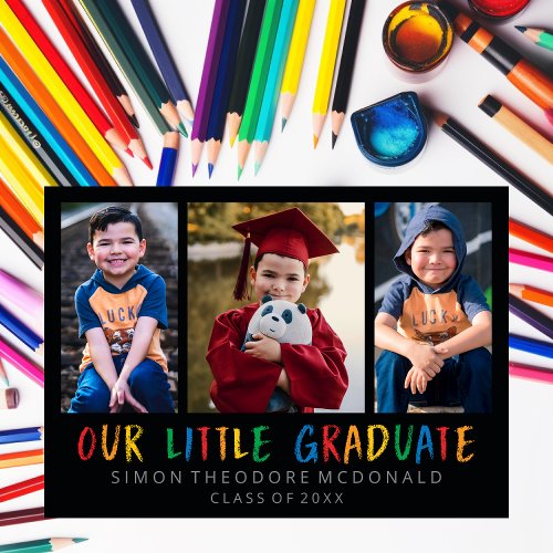 OUR LITTLE GRADUATE PHOTO COLLAGE GRAD INVITATION