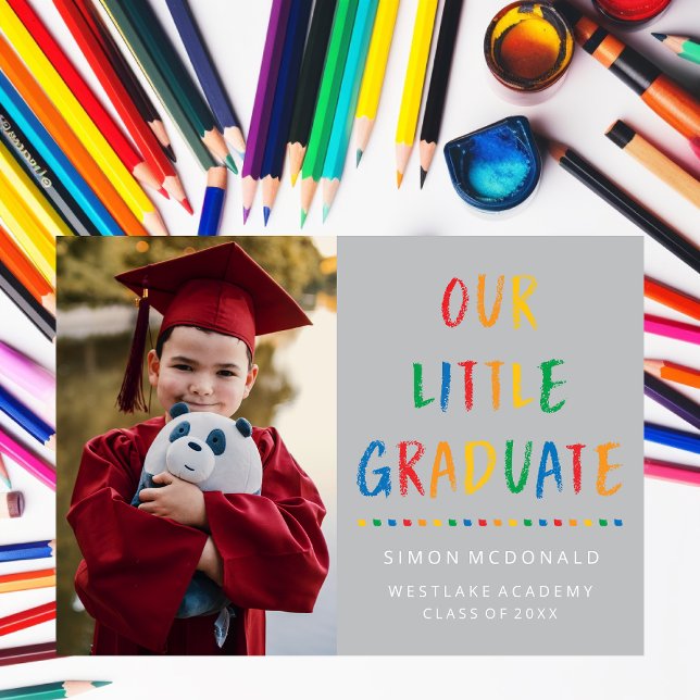 OUR LITTLE GRADUATE | PHOTO GRAD PARTY INVITATION (Creator Uploaded)