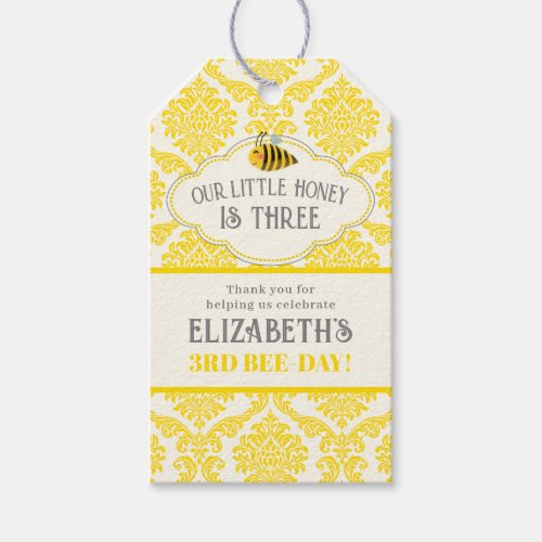 Our Little Honey Bee Birthday Favor Tags