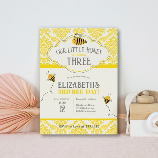 Our Little Honey Bee Birthday Invitation (Creator Uploaded)