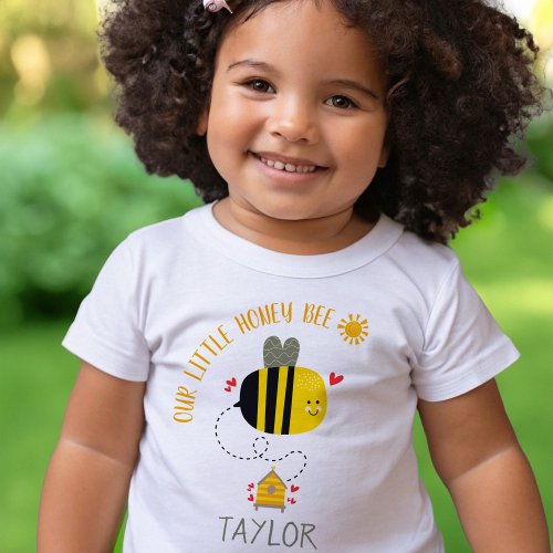 Our Little Honey Bee Cute Kawaii Gender Neutral Baby T_Shirt