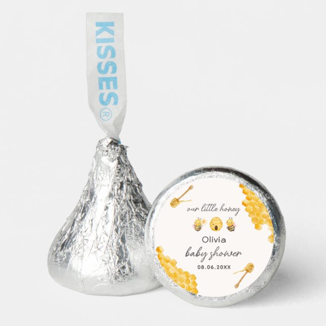 Our Little Honey Bumble Bee Baby Shower Hershey®'s Kisses® (Front)