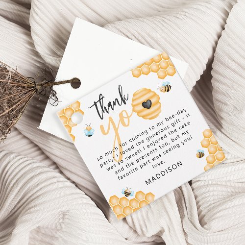 Our Little Honey  First Birthday Photo Favor Tags