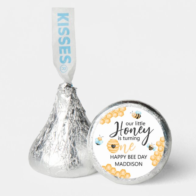 Our Little Honey | First Birthday Photo Hershey®'s Kisses® (Front)