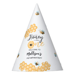 Our Little Honey First Birthday Welcome Party Hat