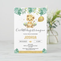 Our Little King Lion Crown Balloon 1st Birthday