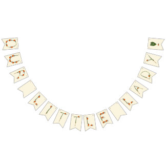 Our little Ladybug is turning one - first birthday Bunting Flags