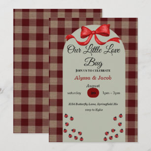 Our Little Love Bug Baby Shower Invitation 