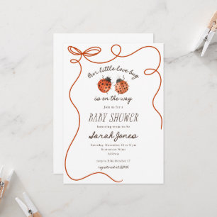 Our Little Love Bug Baby Shower Invitation