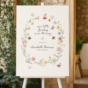 Our Little Love Bug Baby Shower Welcome Sign, Wild Foam Board
