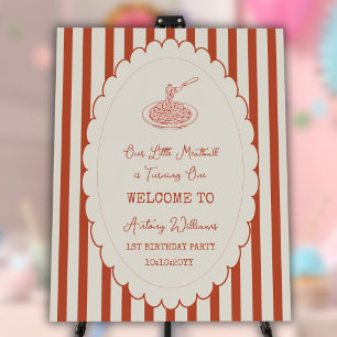 Our little meatball is turning one Welcome  Foam Board