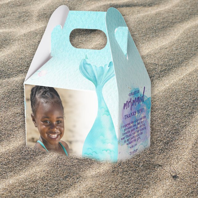 Our Little Mermaid Birthday Party Favor Box (Creator Uploaded)