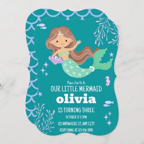 Our little Mermaid Girl Birthday Party 