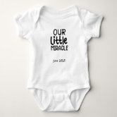 Our Little Miracle Pregnancy Announcement Baby Vest/Romper, Baby