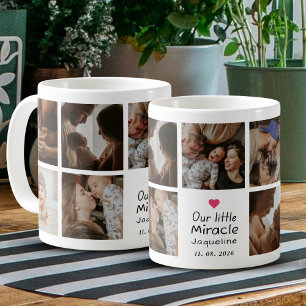 Our Little Miracle Baby Photo Collage New Parents Coffee Mug