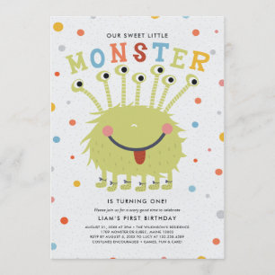 Our Little Monster Birthday Invitation