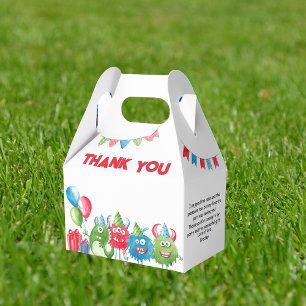 Our Little Monster Birthday Party Favor Boxes