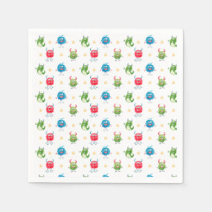 Our Little Monster Birthday Party Napkins