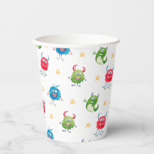 Our Little Monster Birthday Party Paper Cups