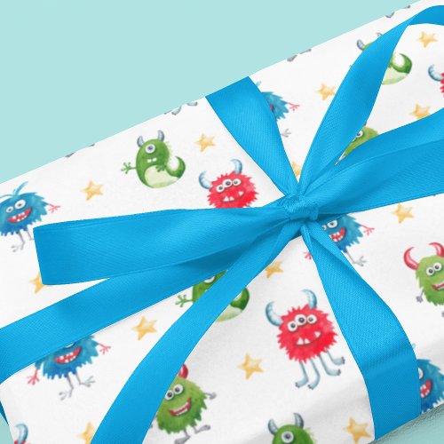 Our Little Monster Birthday Party Wrapping Paper